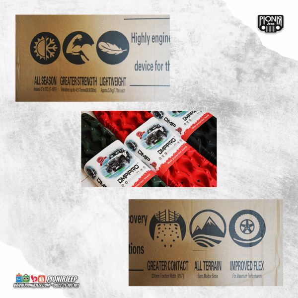 DMP Mud Track Recovery Board Traction Helper Papan Anti Slip Mobil 10T - Gambar 6