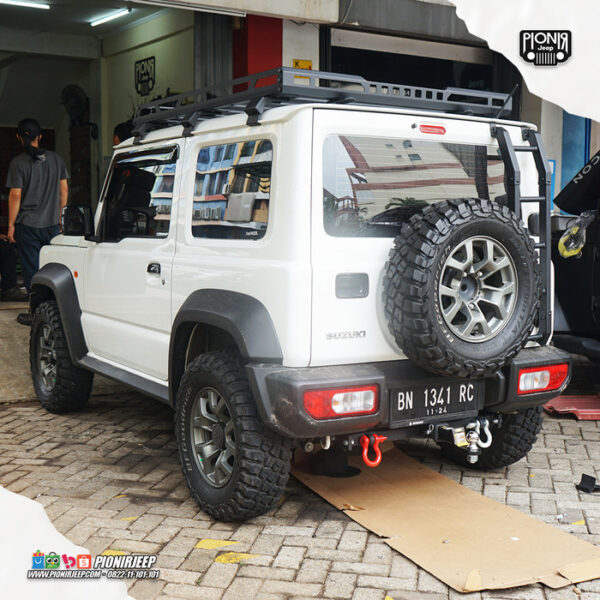 Roof Car Ladder New Jimny Tangga Roof Rack Mobil Jimny 2019 - Gambar 6