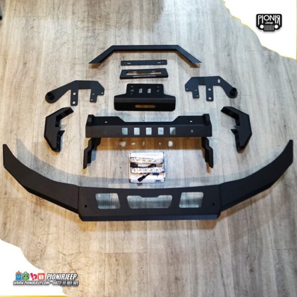Bemper Depan Besi New Jimny 2019 Bumper Aksesoris Jip Jimny Sierra - Gambar 2