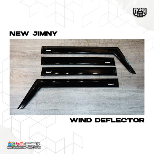 Talang Air Logo Jimny Rain Guard Deflector New Jimny jb74 - Gambar 4