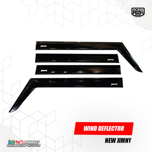 Talang Air Logo Jimny Rain Guard Deflector New Jimny jb74 - Gambar 3