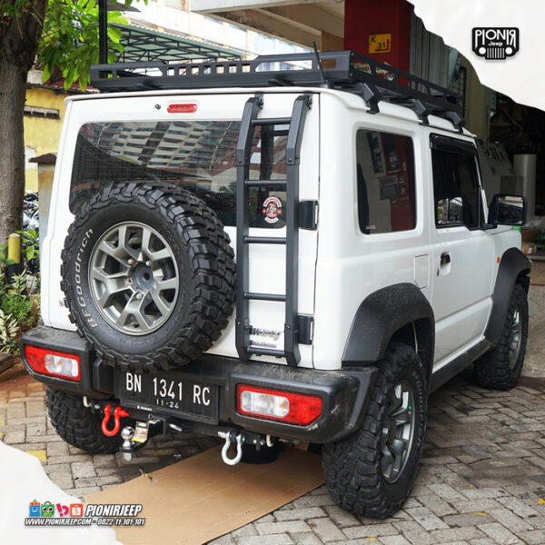 Roof Car Ladder New Jimny Tangga Roof Rack Mobil Jimny 2019 - Gambar 5