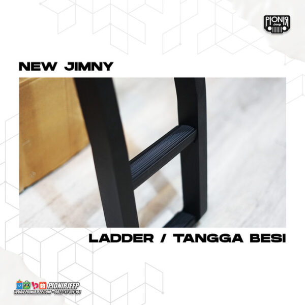 Roof Car Ladder New Jimny Tangga Roof Rack Mobil Jimny 2019 - Gambar 7