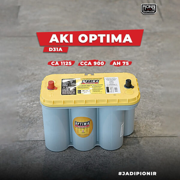 Aki Optima Batteries Optima D31A Yellow Top Original USA