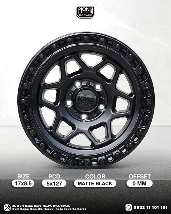 Velg KMC KM553 Torx – Matte Black – Ring 17 PCD 5x127 | Velg Jeep