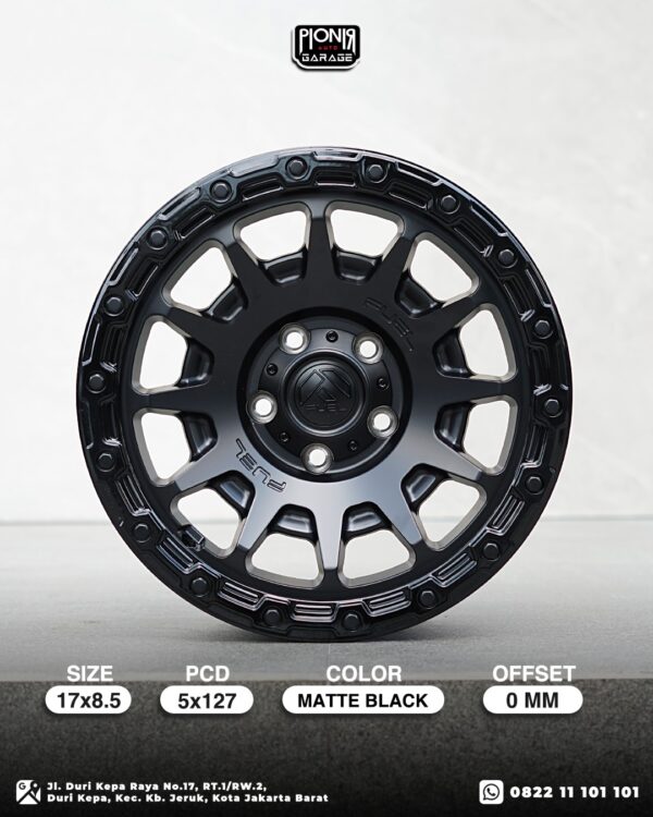 Velg Fuel FC884 Fortress – Matte Black – Ring 17 PCD 5x127 | Velg Jeep