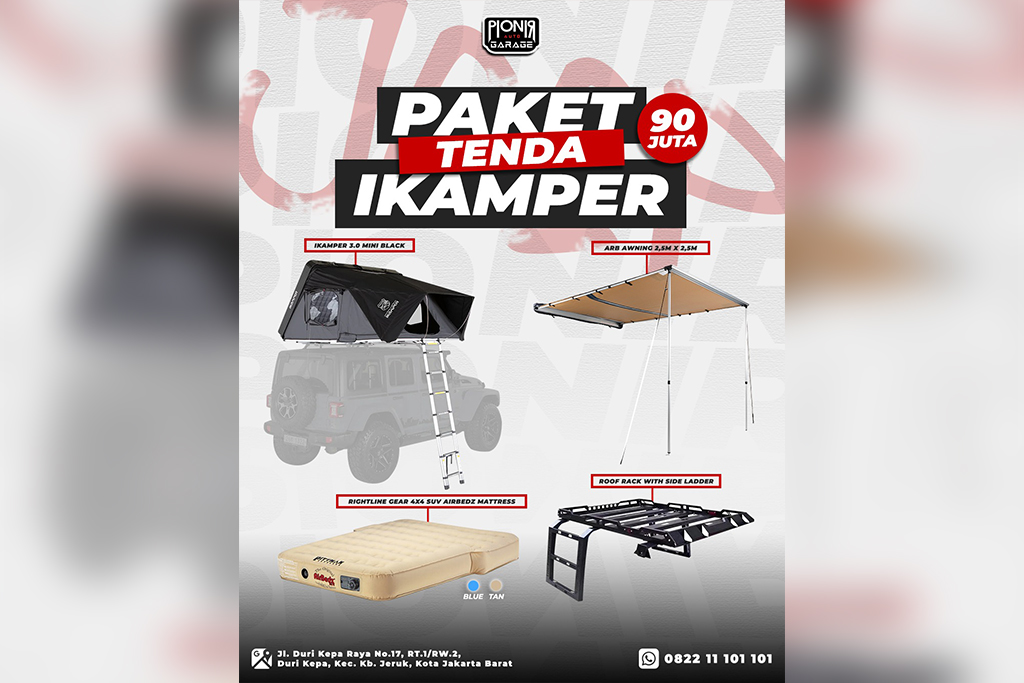 Paket Tenda Roof Top untuk Jeep iKamper dan Dometic – Siap Camping Di Mana Saja!