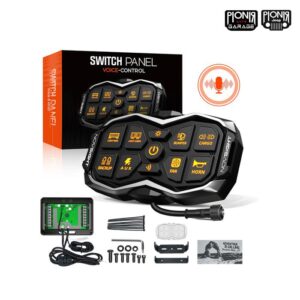 Switch Panel Novsight 8 Channel Voice Control Halo Series | Universal 8 Gang