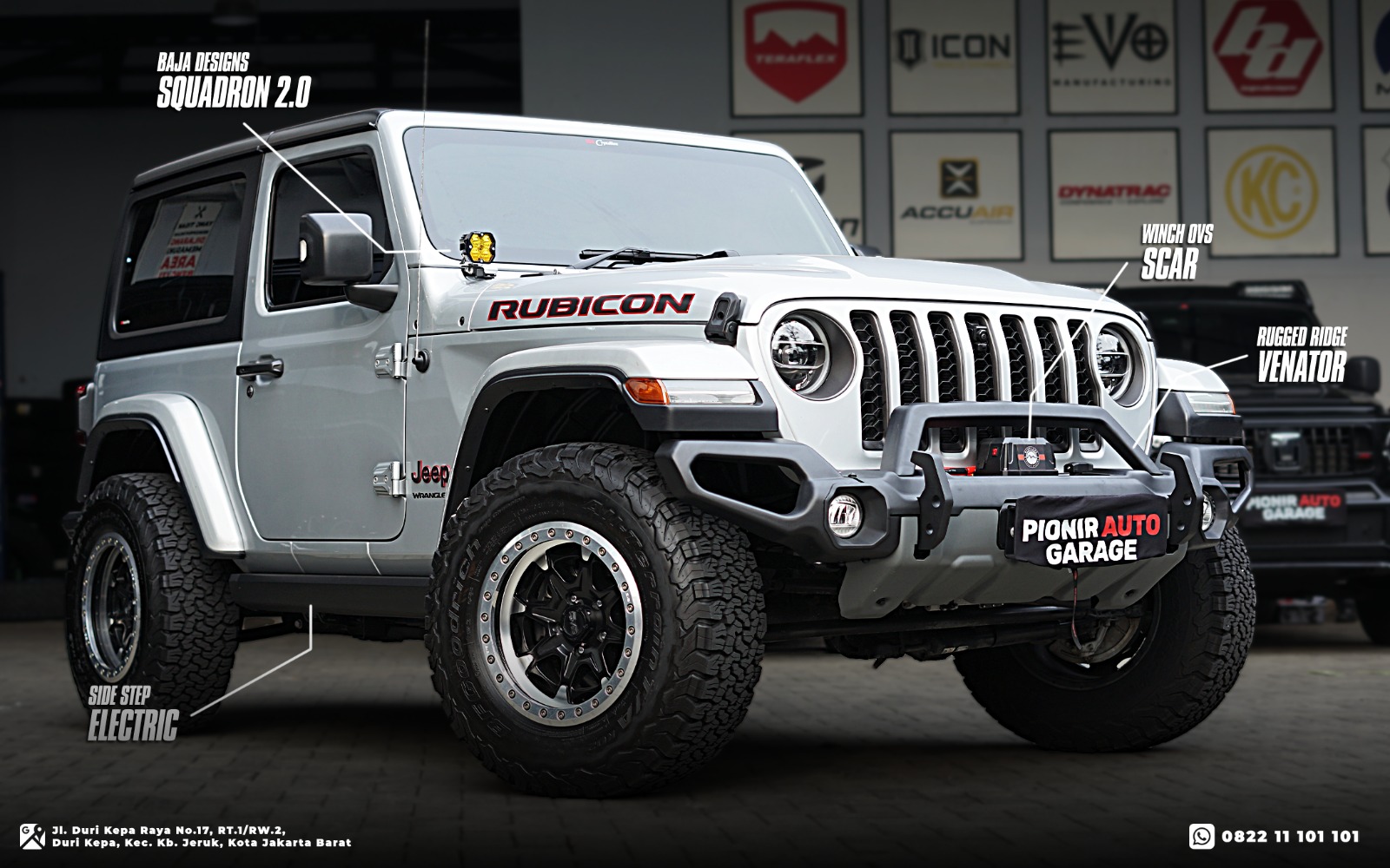 Modifikasi Jeep Wrangler Rubicon JL 2 pintu di Pionir Jeep