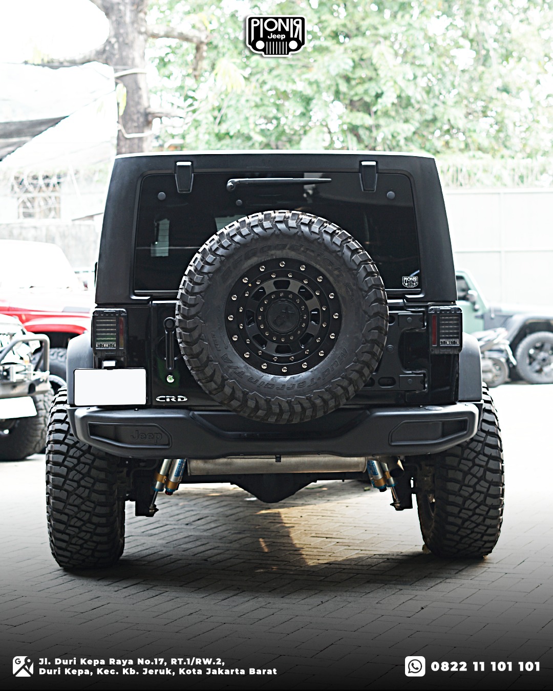 Variasi Jeep Rubicon Bagian Belakang