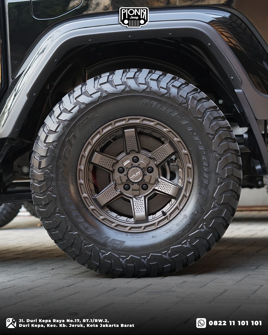 Detail Kaki-Kaki Jeep Gladiator