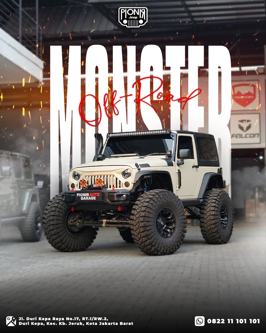 cover foto modifikasi jeep jk 2 pintu monster offroad by pionir jeep