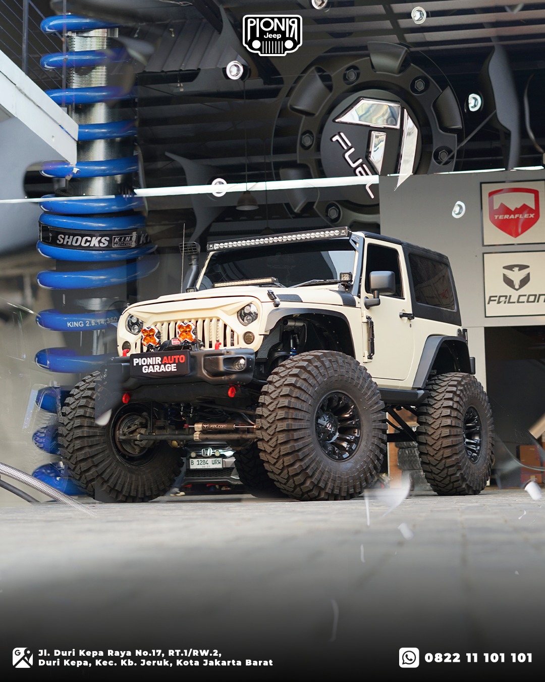 Modifikasi Jeep JK 2 Pintu Monster Offroad Keseluruhan