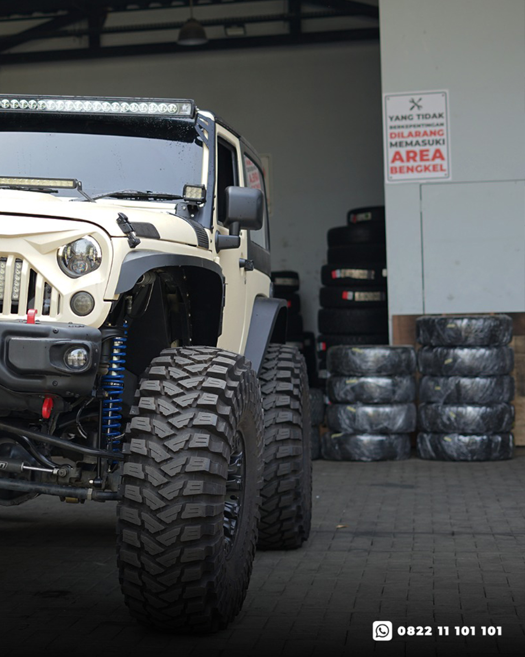 Tampilan Depan Bemper Anniversary Style Stubby Mode dan Winch