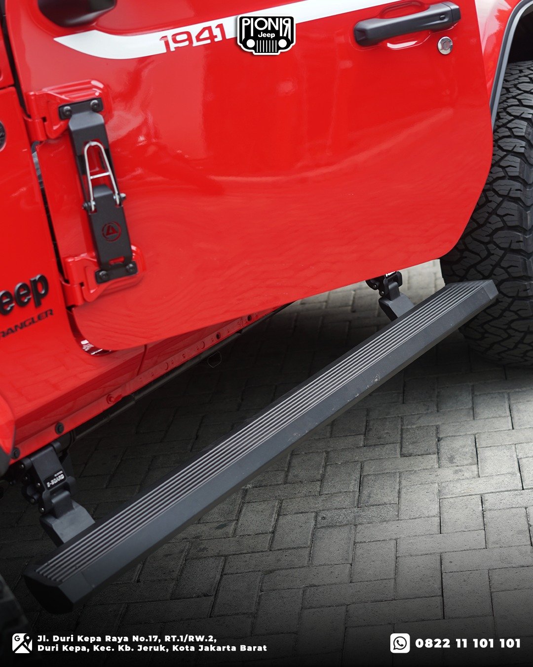 Modifikasi Side Step Elektrik PIONIR JEEP Jeep Wrangler Rubicon JL Whitecap Edition 2026