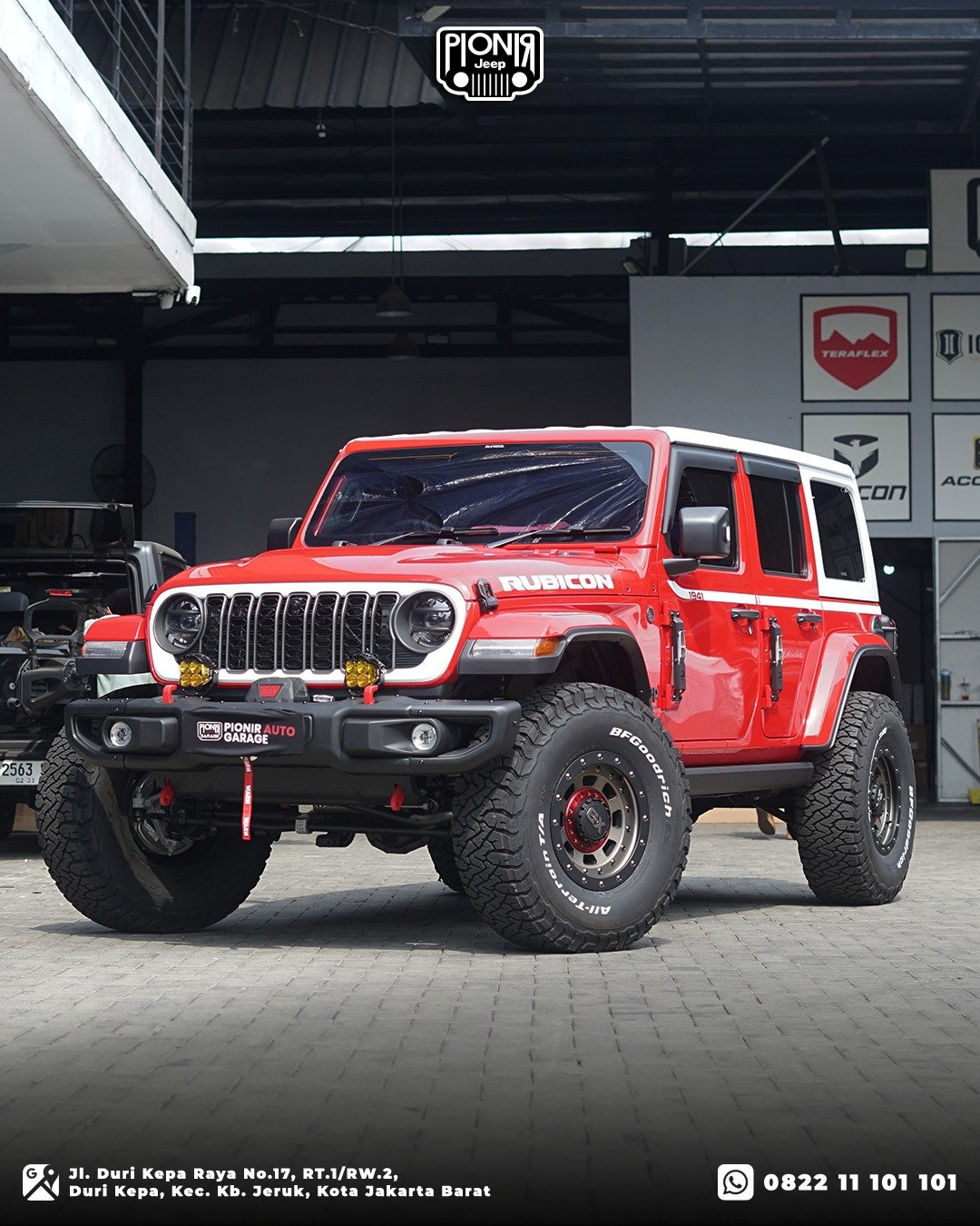 PIONIR JEEP Variasi Bemper Depan Anniversary Besi Baja Jeep Wrangler Rubicon JL Whitecap Edition 2026