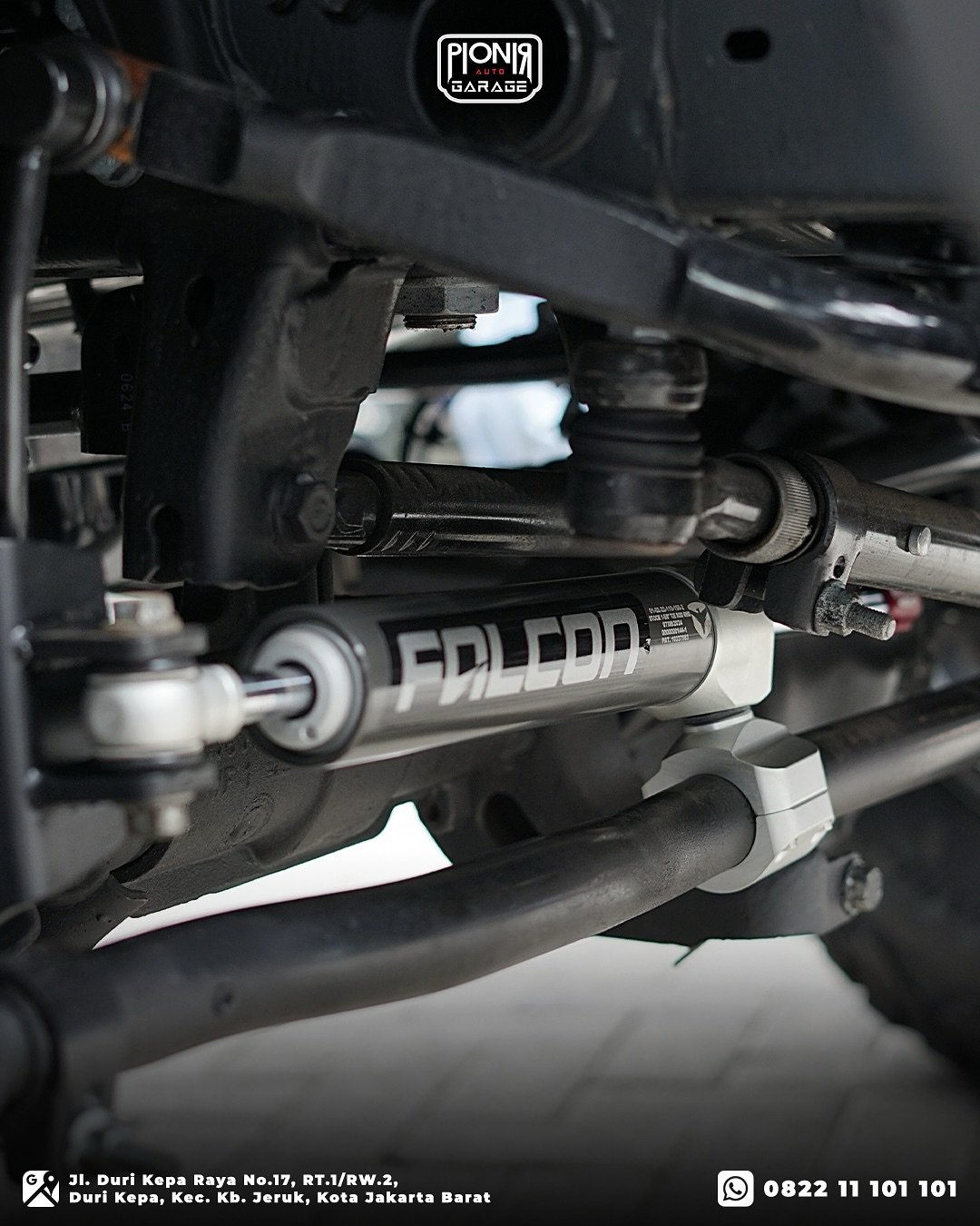 Modifikasi steering stabilizer Falcon Nexus Jeep Rubicon JL