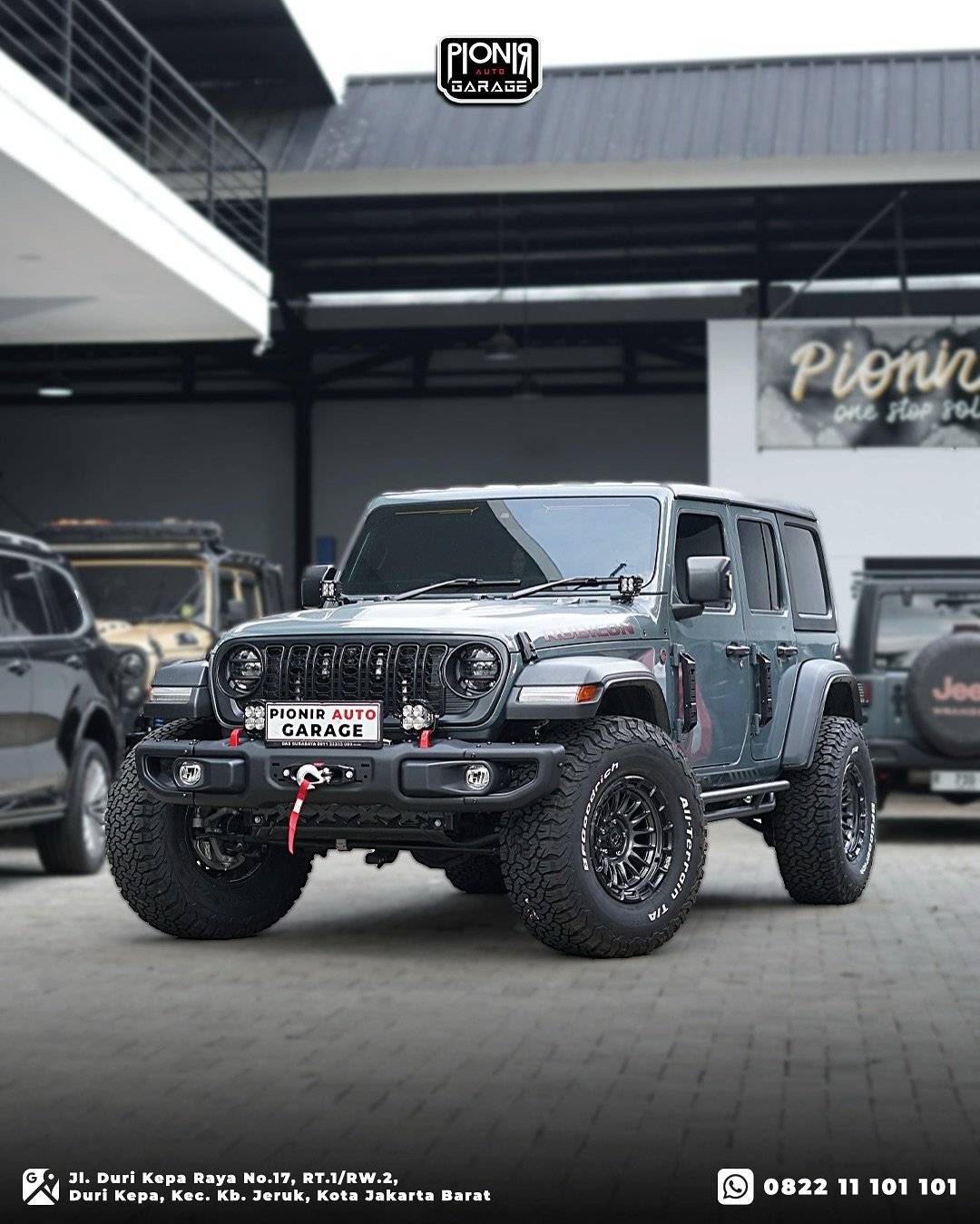 Modifikasi Jeep Rubicon JL winch Warn VR Evo Pionir Jeep